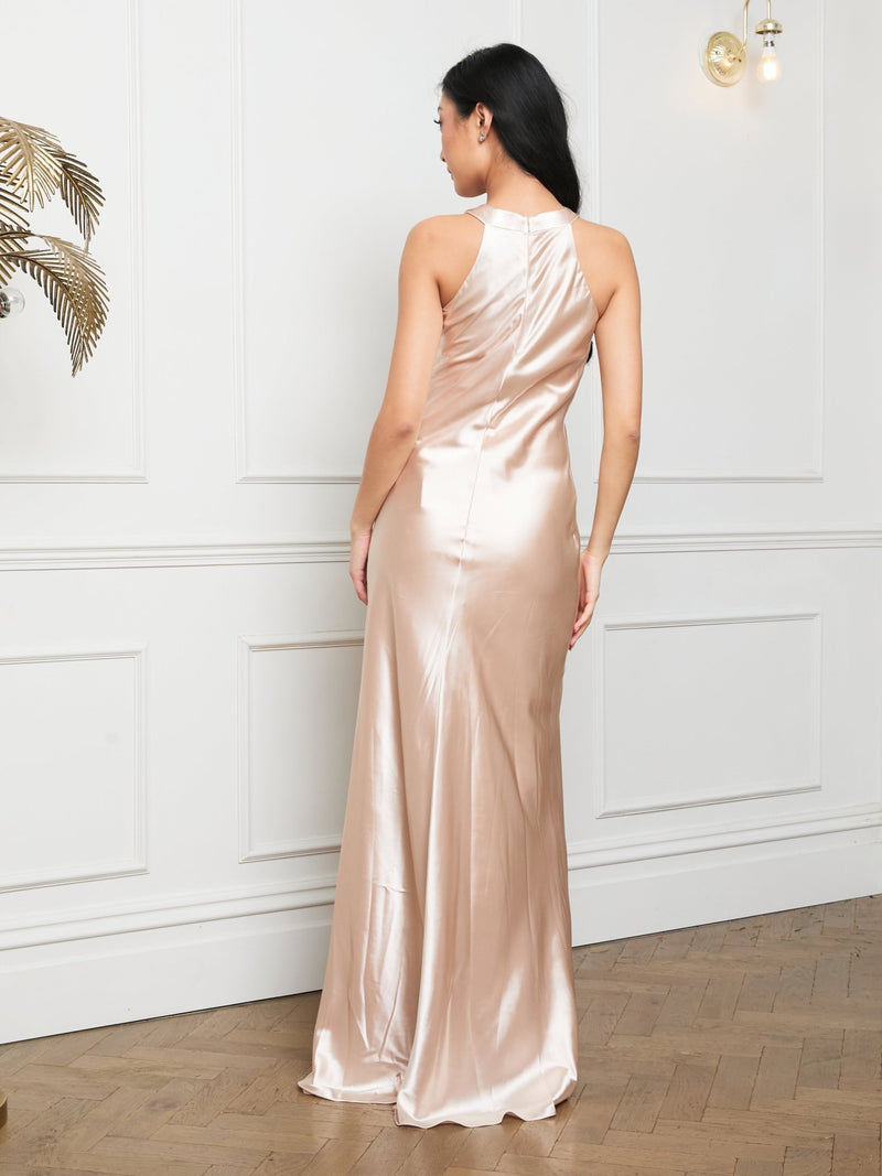 Alysia Satin - Champagne - Dress 2 Party