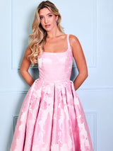 Ariella - Pink Square Neck Ball Gown - Dress 2 Party