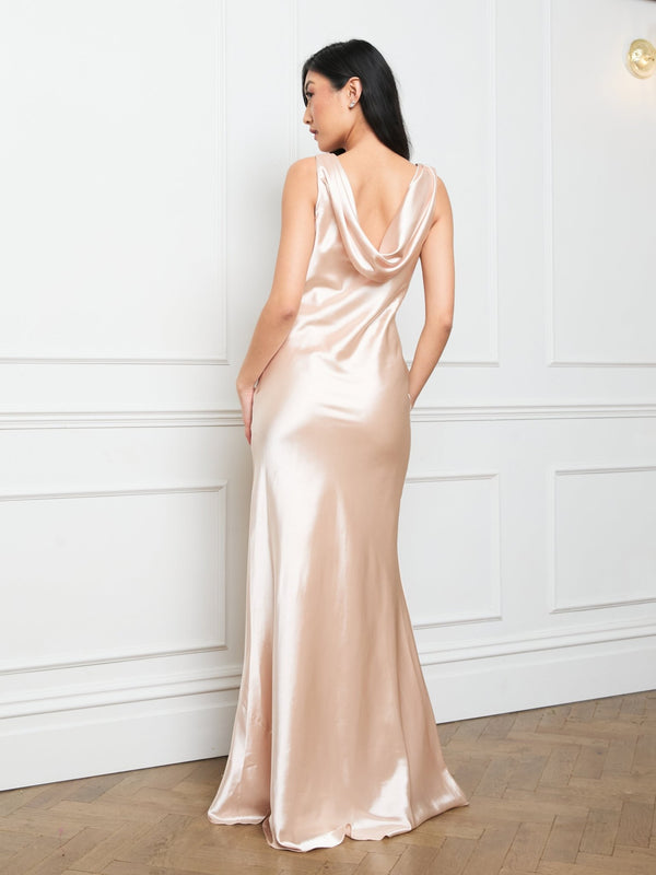 Camilla Satin - Champagne - Dress 2 Party