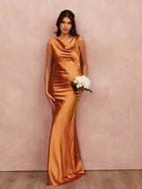 Camilla Satin - Terracotta - Dress 2 Party