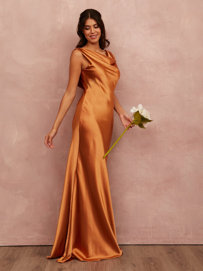 Camilla Satin - Terracotta - Dress 2 Party