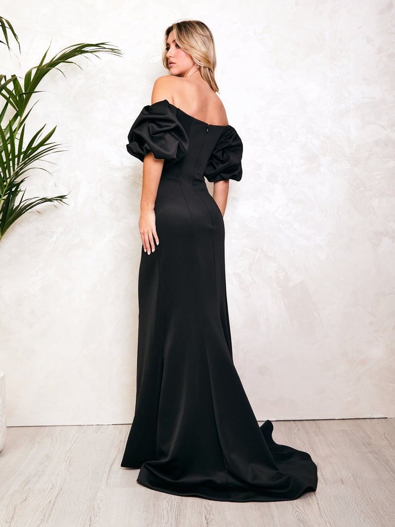 Eloise - Black Flattering Event Gown - Dress 2 Party