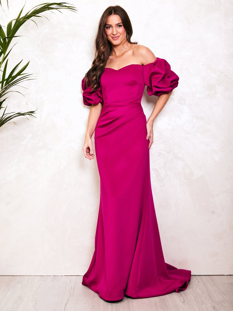 Eloise - Megenta Flattering Event Gown - Dress 2 Party