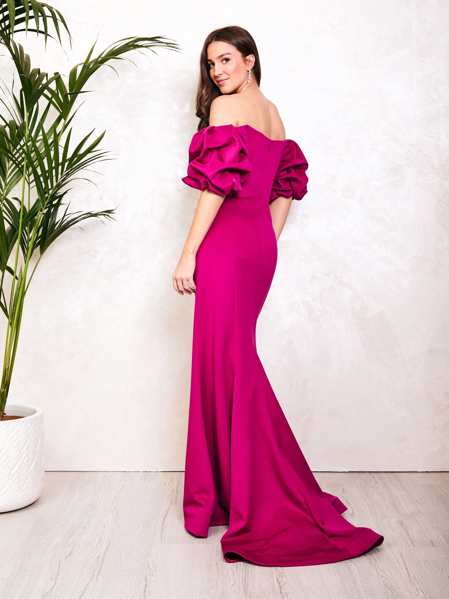 Eloise - Megenta Flattering Event Gown - Dress 2 Party