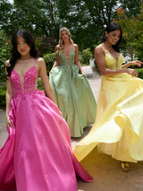 Faye - Sherbet Pink Prom Ball Gown - Dress 2 Party