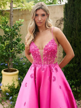 Faye - Sherbet Pink Prom Ball Gown - Dress 2 Party