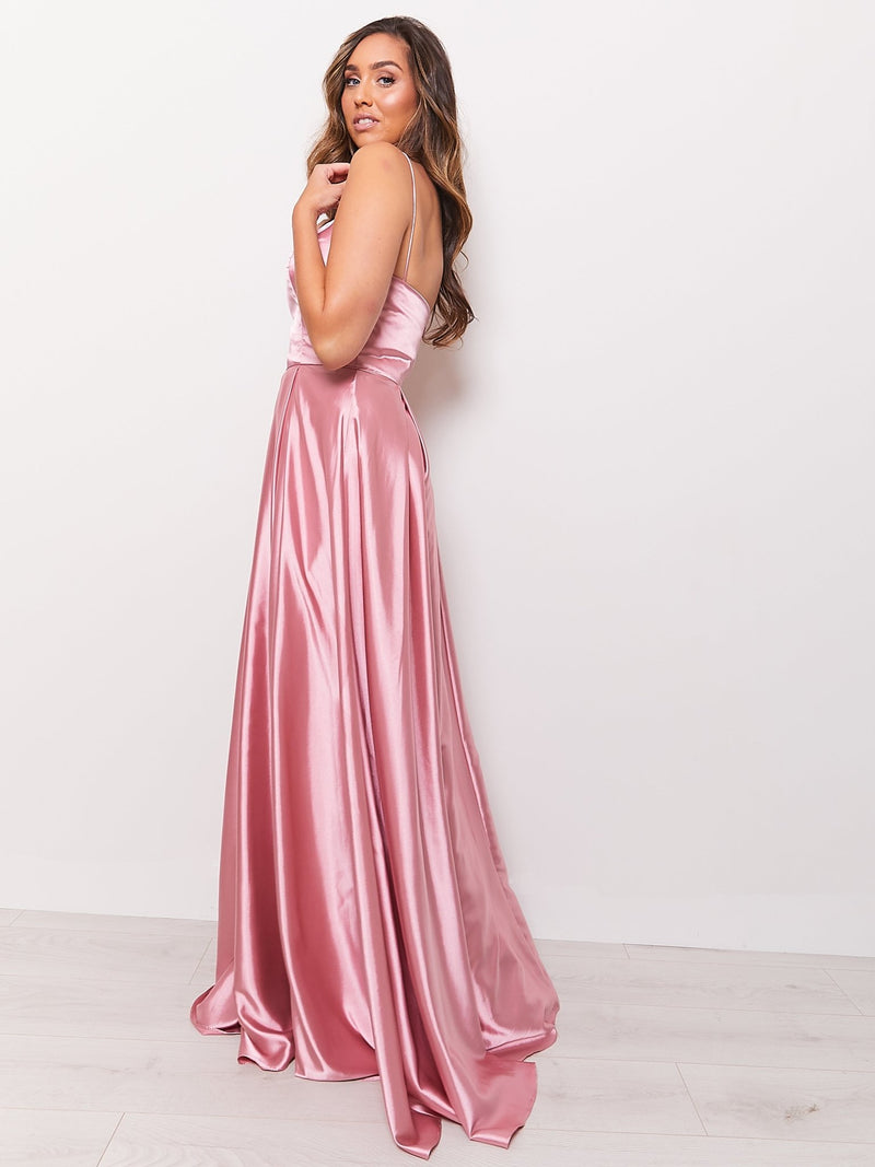 Kitty Satin - Dusty Rose - Dress 2 Party