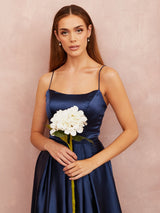 Kitty Satin - Navy - Dress 2 Party