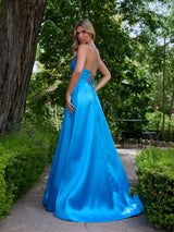 Rebecca - A Line Bright Blue Prom Dress - Dress 2 Party