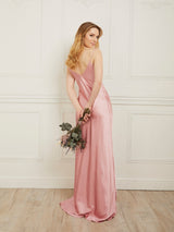 Tamora Satin - Dusty Rose - Dress 2 Party